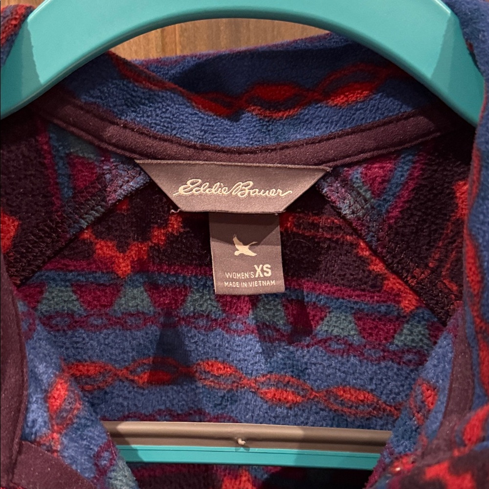 Patterned Half-Zip Pullover - image 3